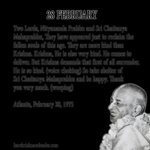 Srila Prabhupada Quotes For Month February 28