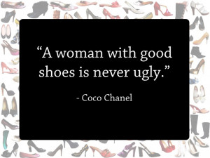 Coco Chanel Quotes Shoes