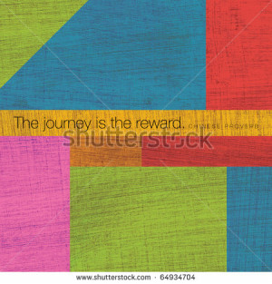 Modern Art Collage with Quotations - stock photo