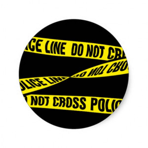 Police Line ~ Do Not Cross / Warning Tape Stickers