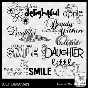 daughter quotes from mother for scrapbooking
