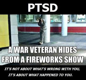 fireworks stress message army important war PTSD veterans
