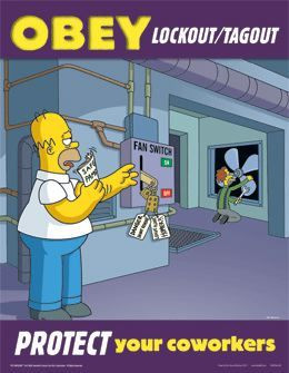The Simpsons Safety Posters Electrical Posters, Posters Homer, Safety ...