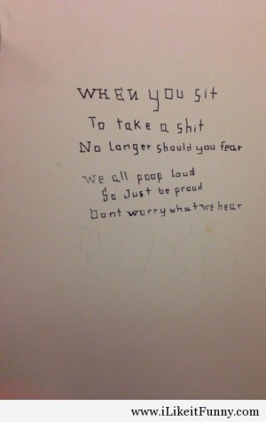 best bathroom stall poem quotes funny picture