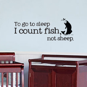 Vinyl Wall Decals Wall Decals Nursery Fishing Fish Baby Humor Quotes ...