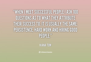 Regarding one's career: always be prepared, no short cuts - hard work ...