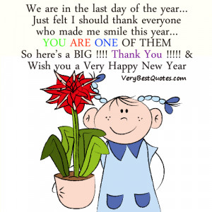 ... you and happy new year quotes - We are in the last DAY of the year
