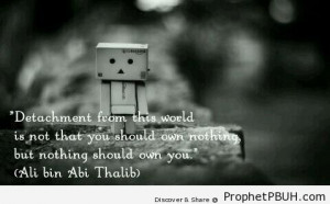 Detachment Quotes Detachment - imam ali bin abi