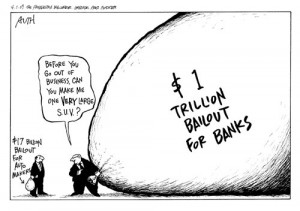 Wednesday Cartoon Fun: Bank CEO vs Auto CEO Edition