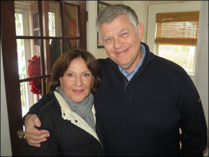 Kelly Bishop and Philip S. Birsh at Christine Ebersole's party