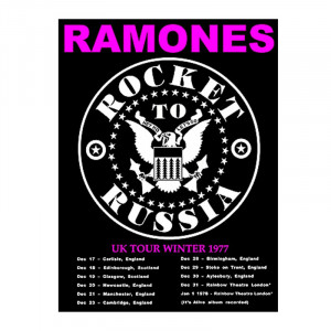 The Ramones Rocket to Russia 1977 Poster