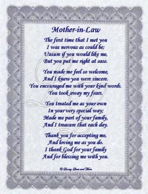Mother In Law Poems From Daughter In Law Great mother i.