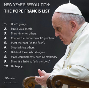 Pope Francis' List...