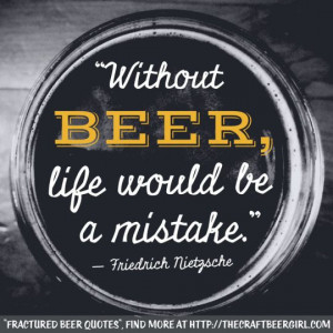 Fractured Beer Quotes, Original Quote: “Without music, life would be ...