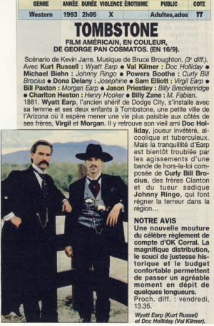 Tombstone (1993) - Kurt Russell, Val Kilmer and Sam Elliott, Bill ...