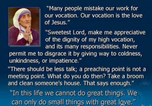 Mother Teresa Inspiration...