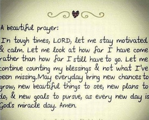 My prayer