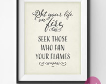 ... Quote By Rumi-Inspirational Quote Art Print-Gift Idea For Entrepreneur