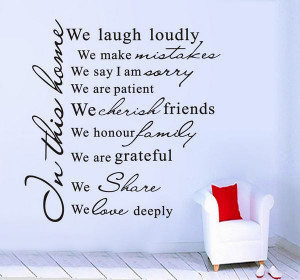 In This House We Laugh Loudly Love Poem Letters for Decoration Wall ...