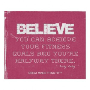 Pink Denim #Fitness #Quote to Believe Poster > Sold today > Thanks and ...