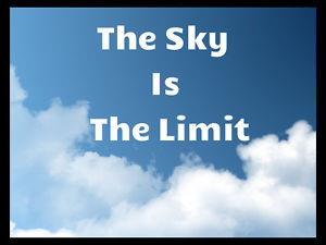 The-Sky-is-the-limit-Inspirational-quote-Motivational-Home-Decor-Sign ...