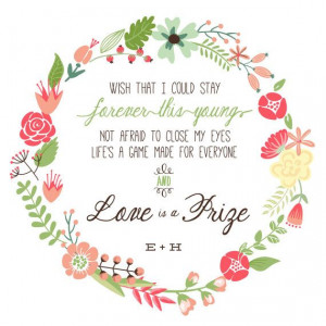 Art Print Digital avicii lyrics quote flower floral floral wreath song ...