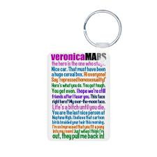 Veronica Mars Quotes Aluminum Photo Keychain for