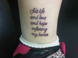 after it was done. This is a lyric from the song Quiet As A Mouse ...