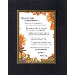 Touching and Heartfelt Poem for GrandParents - Grandma's Hugs are Made ...