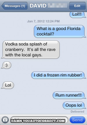 Funny Bartender Pictures Funny auto-correct texts -