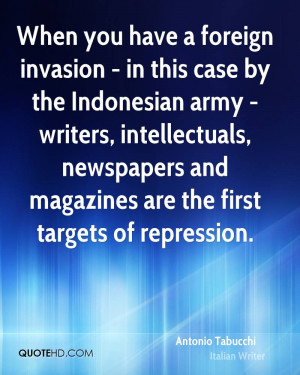 ... , newspapers and magazines are the first targets of repression
