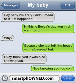 ... bat. | Okay thank you it was nice knowing you. | Nice knowing you too