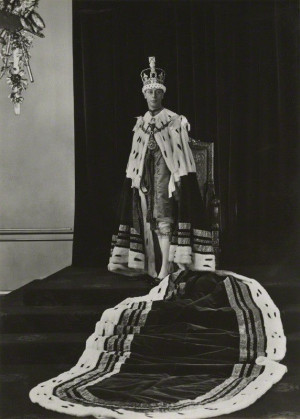 King George VI in his Coronation Robes