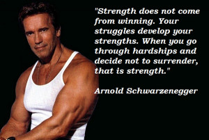 Do you know that Arnie has his own rules for success? Here they are…