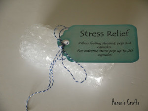 ... raise a smile - bubble wrap, for popping when stress needs an outlet
