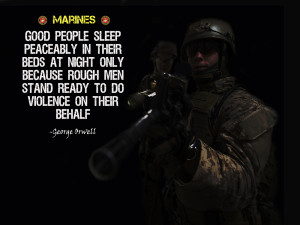 Marines Poster “Rough Men Stand Ready”