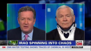 Piers Morgan Asks Robert Gates If Iraqis Aren't Any Better Off Than ...