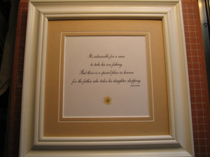 Framed quote for Dad - 9x9 - 