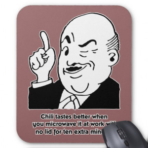 Cooking Chilli - Funny Recipe Humour Quote Mousepads