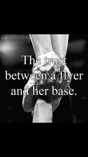 The trust between a flyer and her base