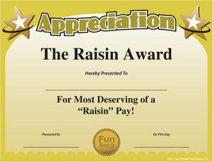 printable Funny work awards Certificate of Appreciation