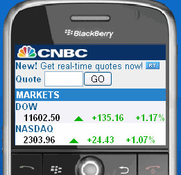 Real Time Stock Quotes from Mobile CNBC