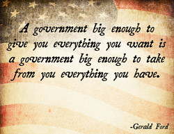 Big Government Quote Poster