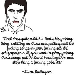 Liam and Noel Gallagher Talk Shit About Each Other, In Illustrated ...