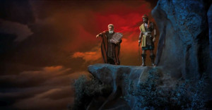 Photo of Charlton Heston as Moses in 