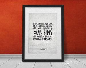 Bible Quotes, Bible Verses, If we confess our sins, he is faithful and ...