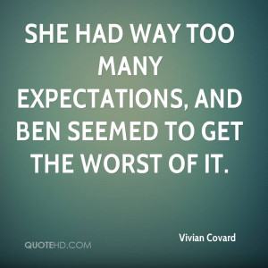 Too Many Expectations Quotes