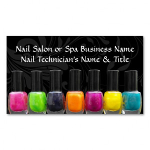 Colourful Nail Polish Bottles, Nail Salon Pack Of Standard Business ...