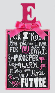 ... the plans I have for you, declares the Lord for a baby girl nursery