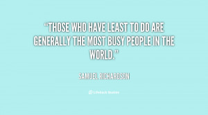 Busy People Quotes